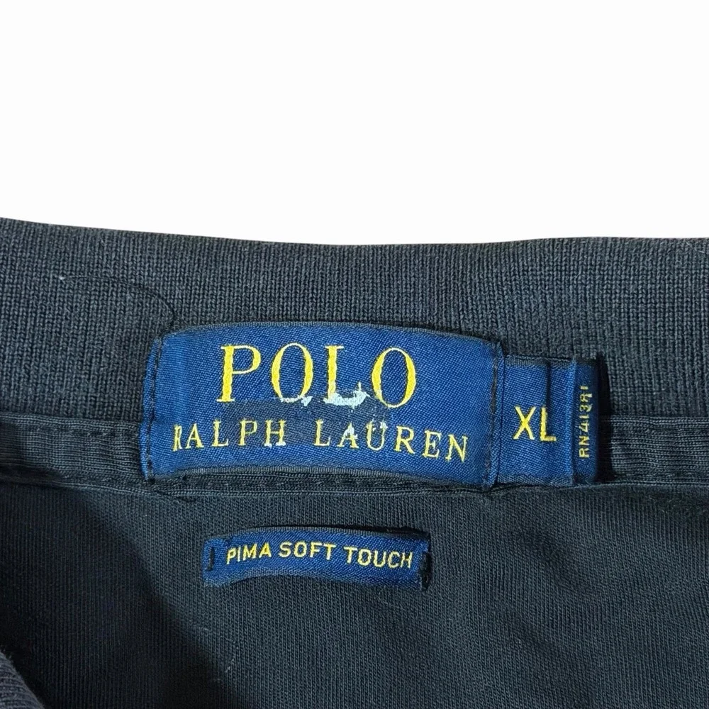 Polo Ralph Lauren Pima Soft Touch Polo Shirt Black Men's Size XL